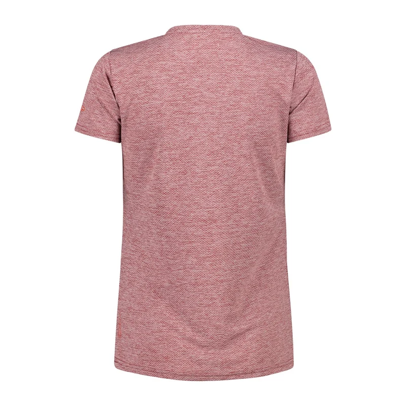 CMP Damen T-Shirt Light Melange Jersey Shirt 34N5916 granata