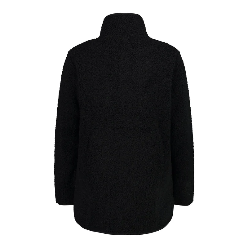 CMP Woman Long Jacket 34P0666 nero HighLoft Fleecejacke Langjacke
