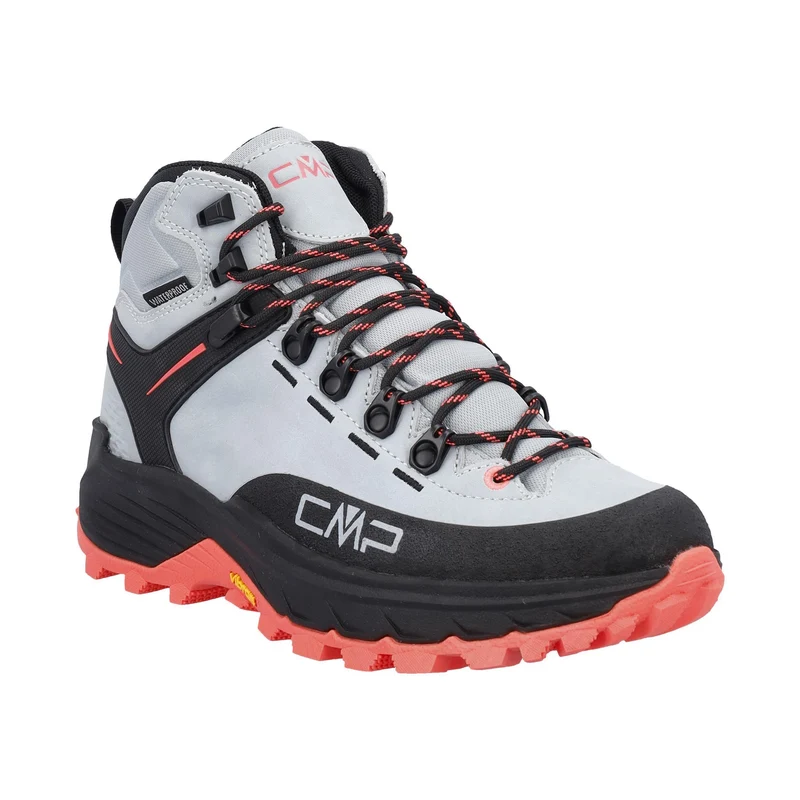CMP Damen Tytanus mid Trekking Schuhe WP 3Q17656 allumino-redfluo Wanderschuhe