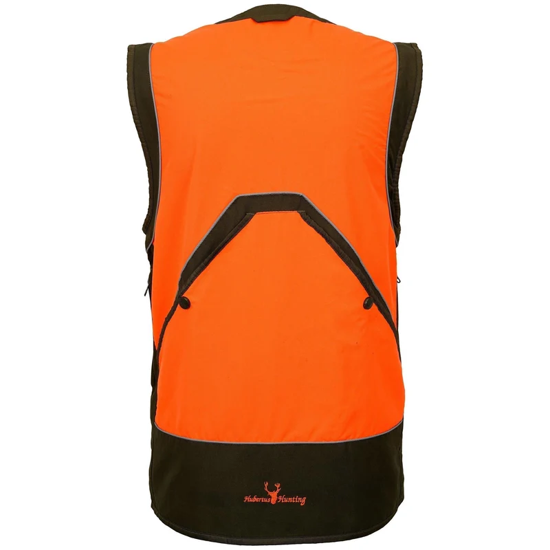 HUBERTUS Multifunktionsweste orange/oliv Drückjagd Weste