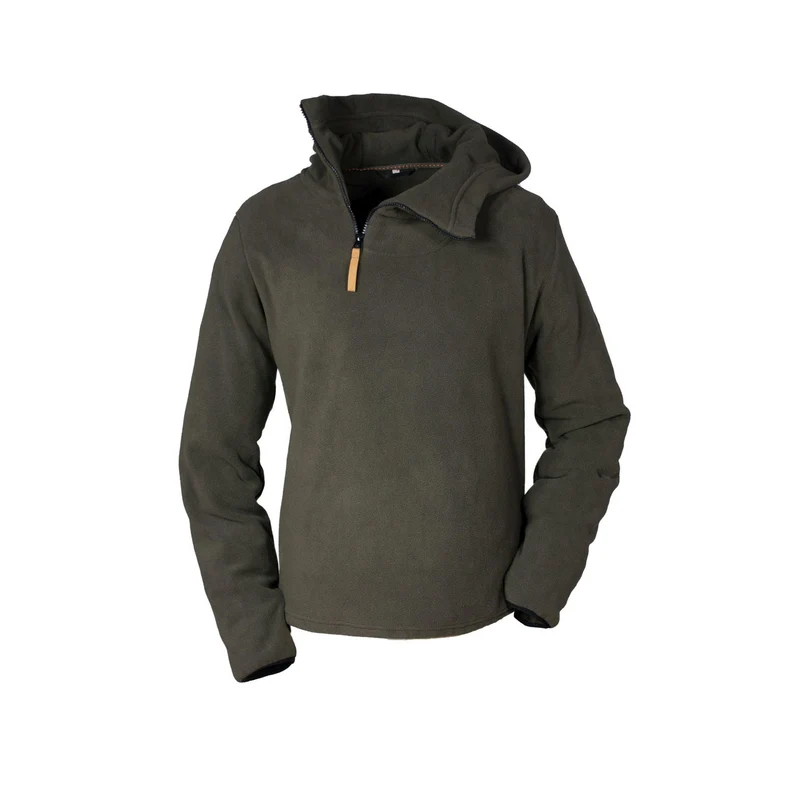 HUBERTUS Herren Fleece Hoodie oliv/braun Midlayer