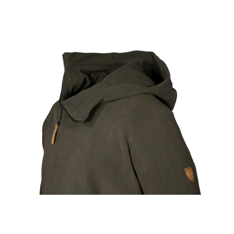 HUBERTUS Herren Fleece Hoodie oliv/braun Midlayer