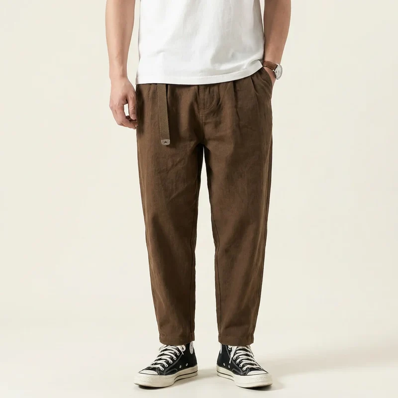 Sommerhose für Herren aus Baumwolle im Tapered Fit
