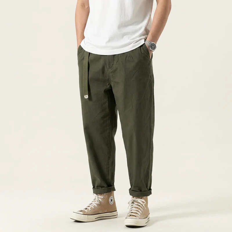 Sommerhose für Herren aus Baumwolle im Tapered Fit