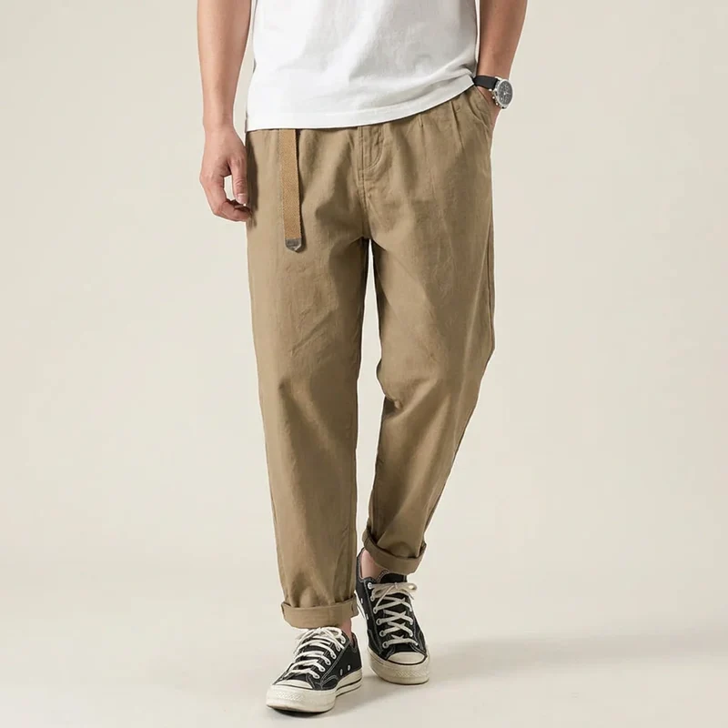 Sommerhose für Herren aus Baumwolle im Tapered Fit