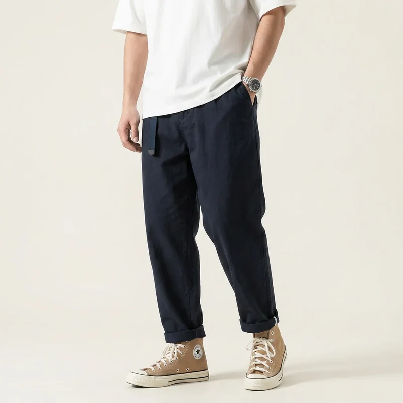 Sommerhose für Herren aus Baumwolle im Tapered Fit