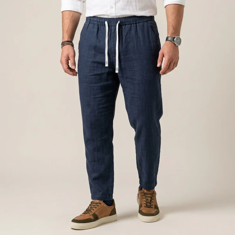 Relaxed Fit Schlupf-Hose für Herren mit Kordelzug