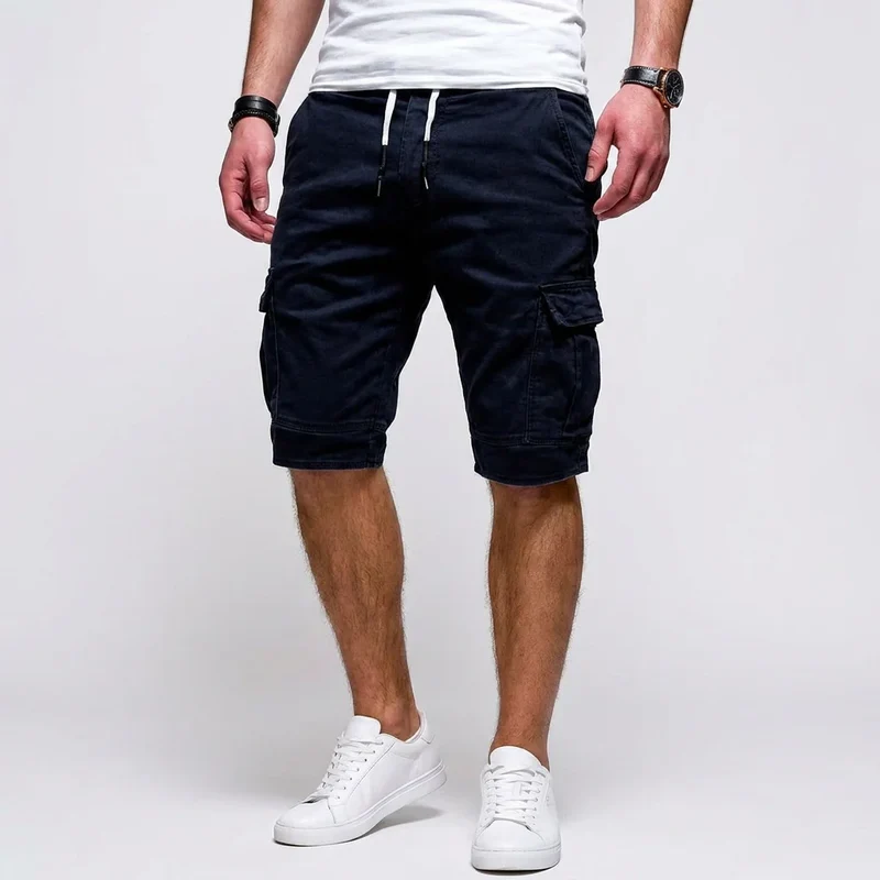 Cargo-Bermuda für Herren aus reiner Baumwolle in Regular Fit