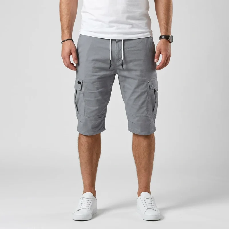 Cargo-Bermuda für Herren aus reiner Baumwolle in Regular Fit