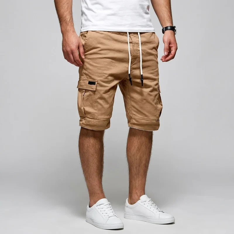 Cargo-Bermuda für Herren aus reiner Baumwolle in Regular Fit