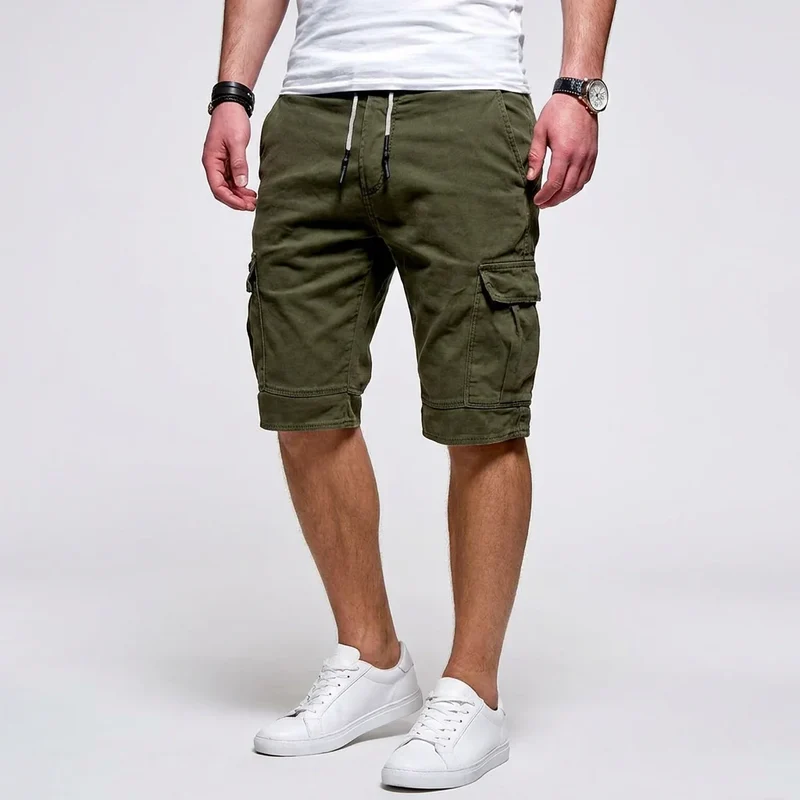 Cargo-Bermuda für Herren aus reiner Baumwolle in Regular Fit