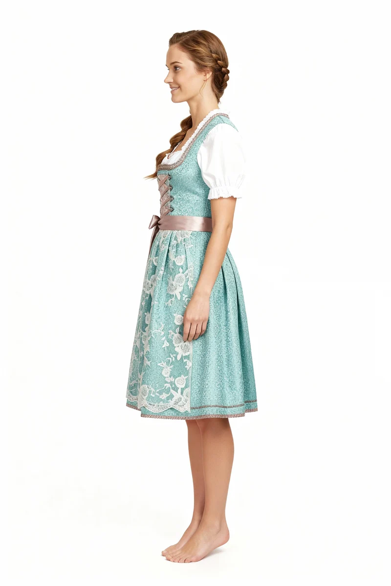 Dirndl mit Schürze für Damen im klassischen Design