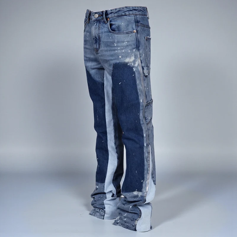 Schlaghose für Damen aus Denim im Carpetener-Stil