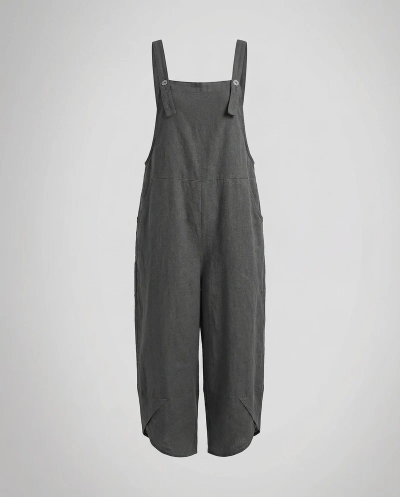Leichte Latzhose für Damen in weitem Loose Fit