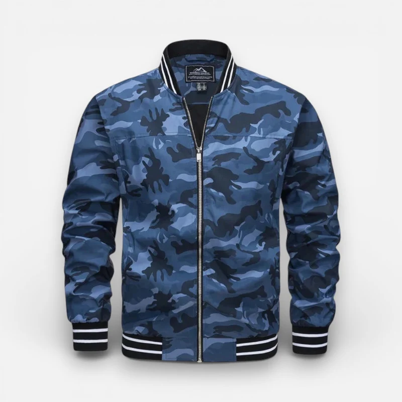 Leichter Blouson für Herren mit Rippbündchen und Kragen im Bomber-Stil