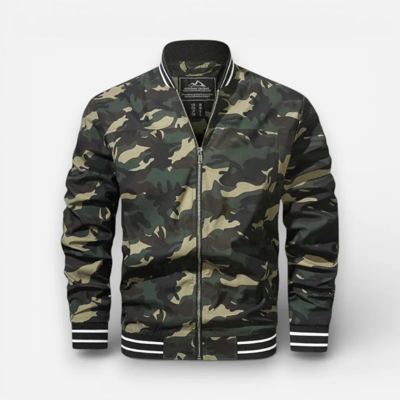 Leichter Blouson für Herren mit Rippbündchen und Kragen im Bomber-Stil