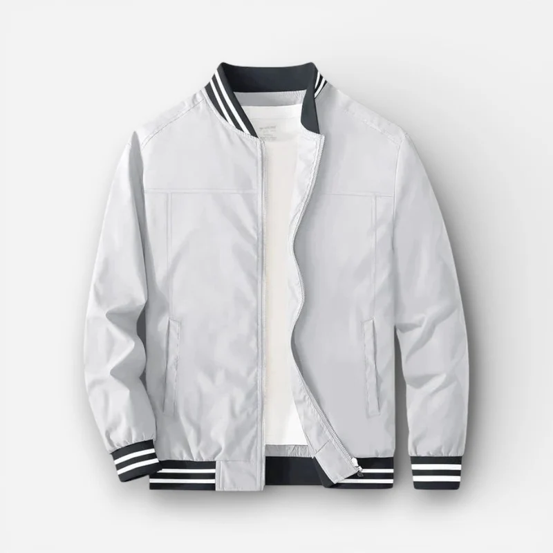 Leichter Blouson für Herren mit Rippbündchen und Kragen im Bomber-Stil