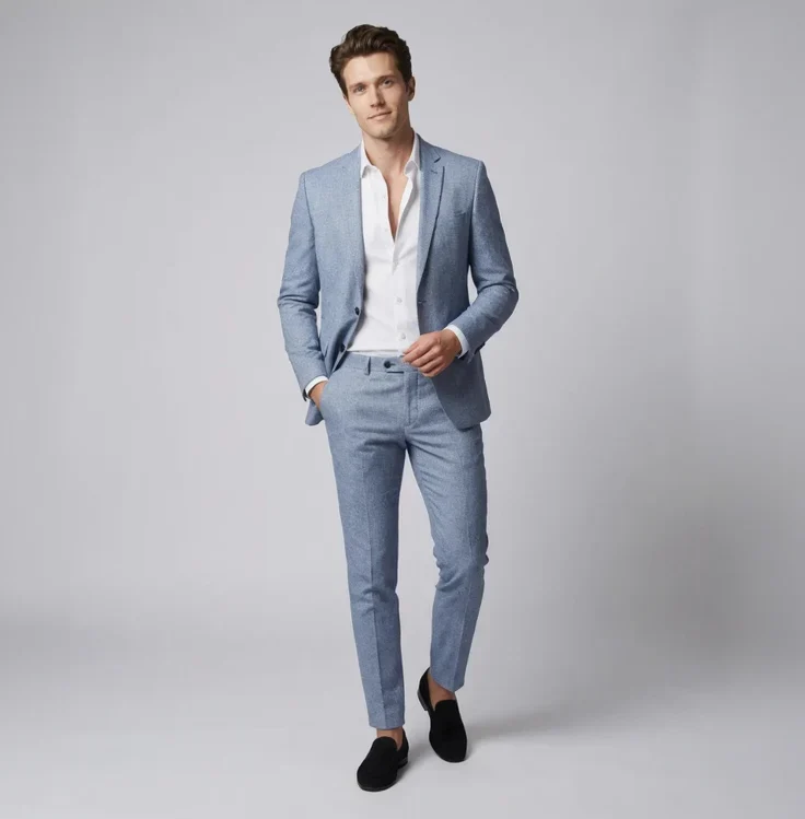 Anzug (2-tlg.Set) für Herren im Slim Fit