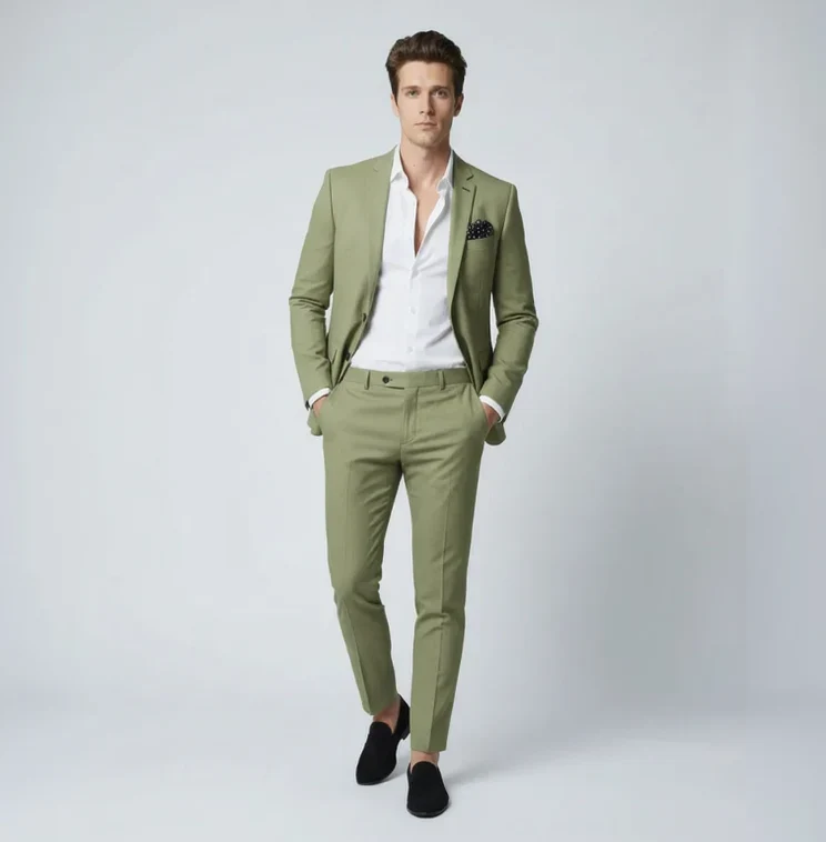 Anzug (2-tlg.Set) für Herren im Slim Fit