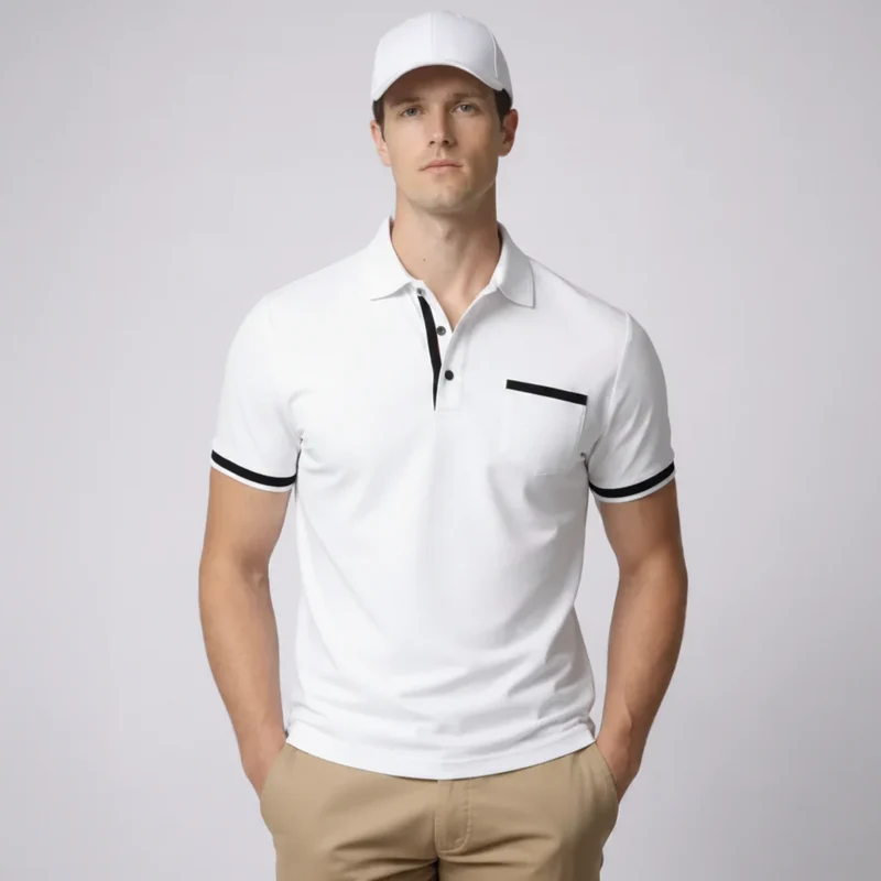 Klassisches Herren Poloshirt mit zeitloser Passform