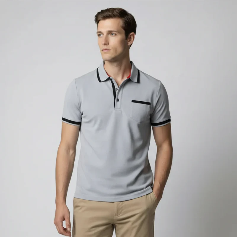 Klassisches Herren Poloshirt mit zeitloser Passform
