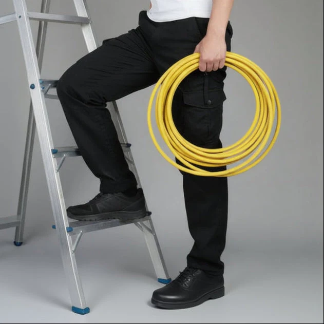 Hose für Herren mit vielen Taschen und Gummizug im geraden Schnitt
