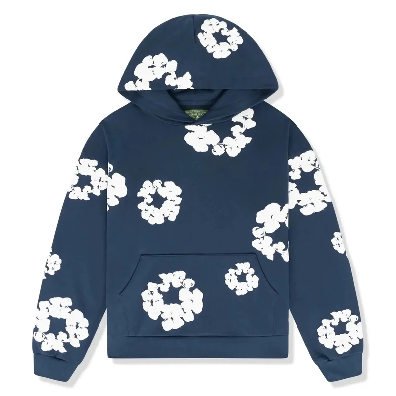 Jogginganzug für Damen mit Kapuzenpullover und Allover-Blumenprint
