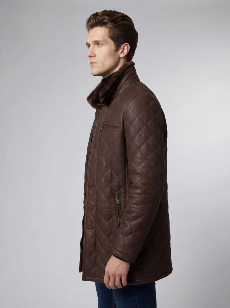 Steppjacke für Herren mit Kragen