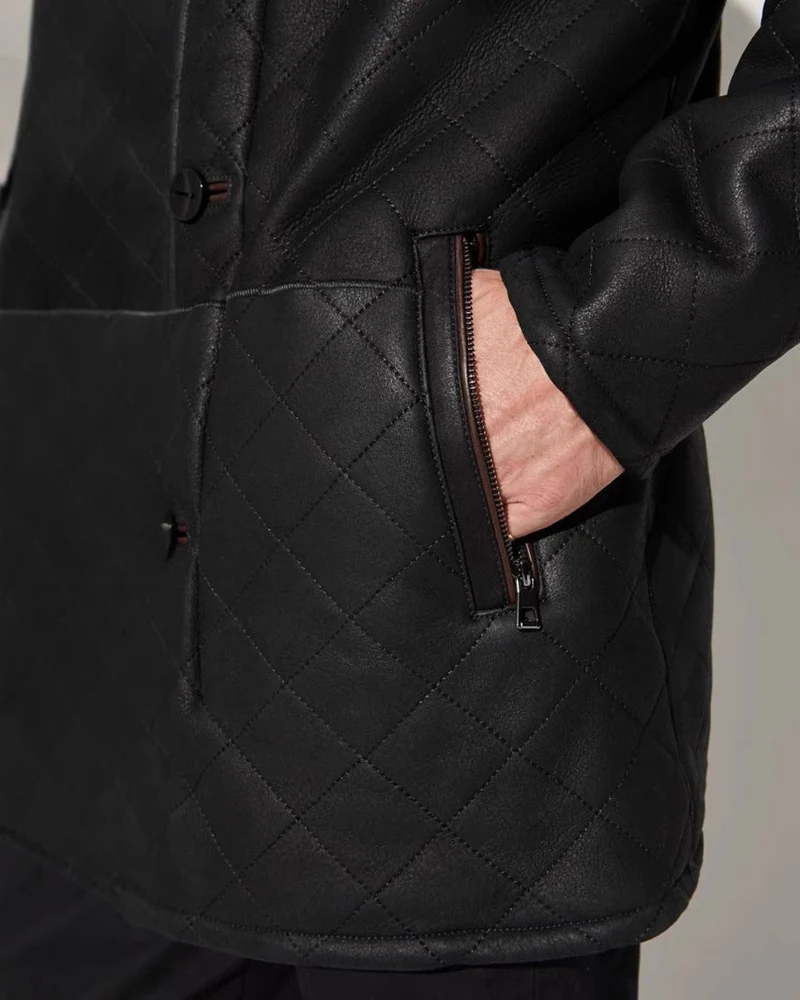 Steppjacke für Herren mit Kragen