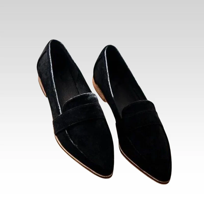 Leslie | Wildleder-Loafer mit spitzer Form