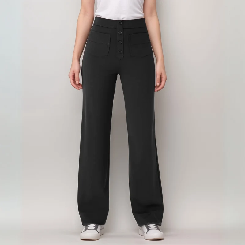 Nina | Elastische Hose mit hoher Taille