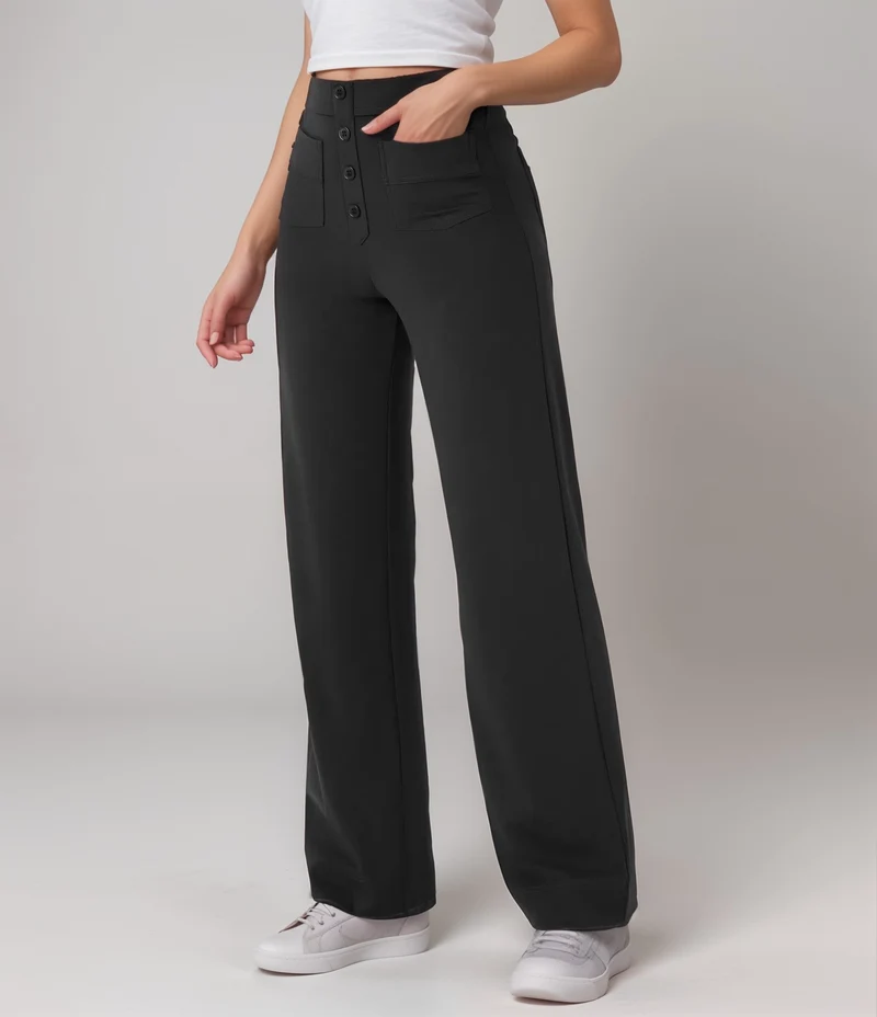 Nina | Elastische Hose mit hoher Taille