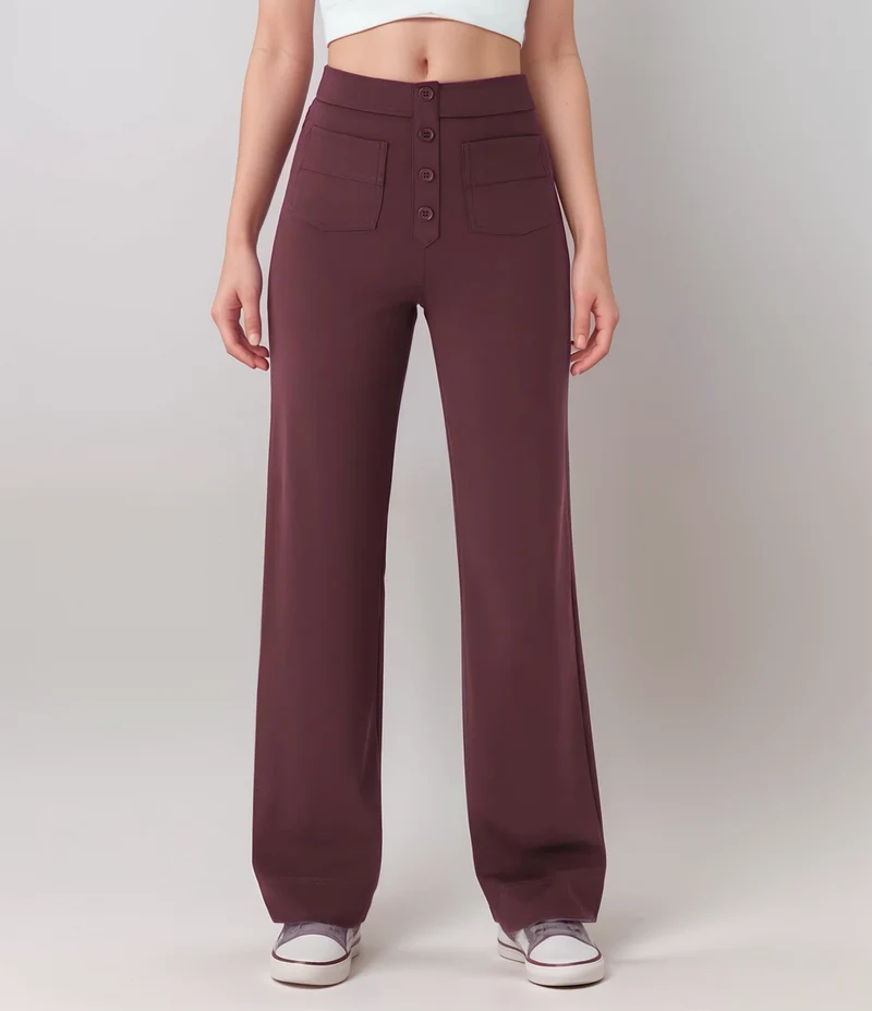 Nina | Elastische Hose mit hoher Taille