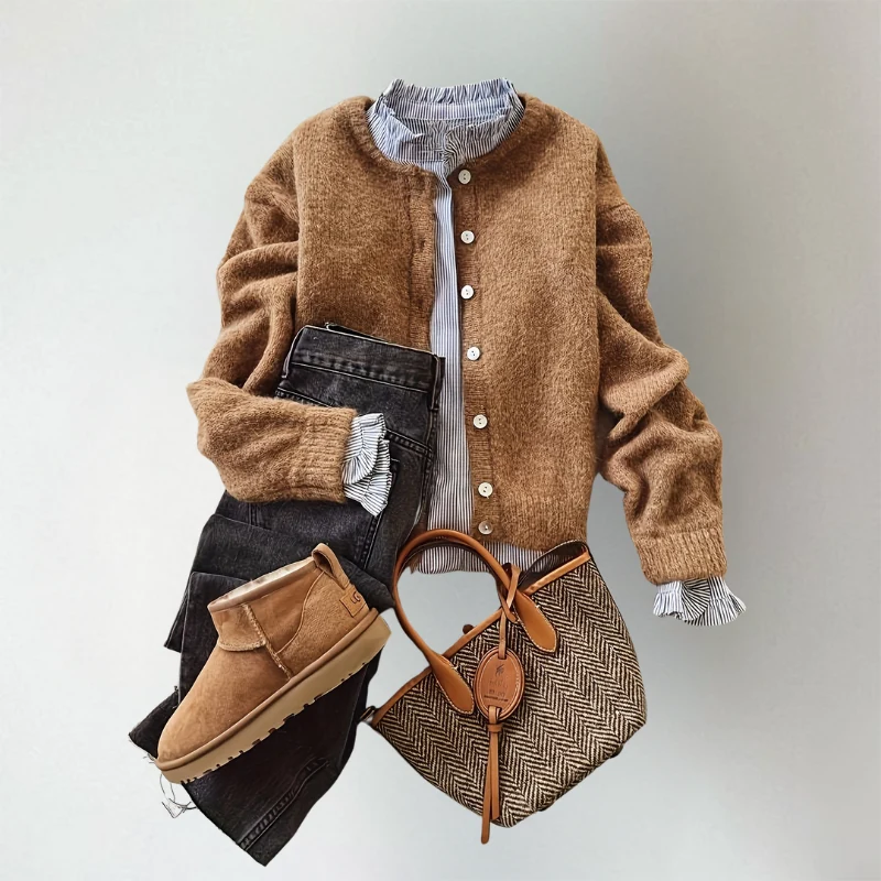 Alina | Bequeme Strickjacke