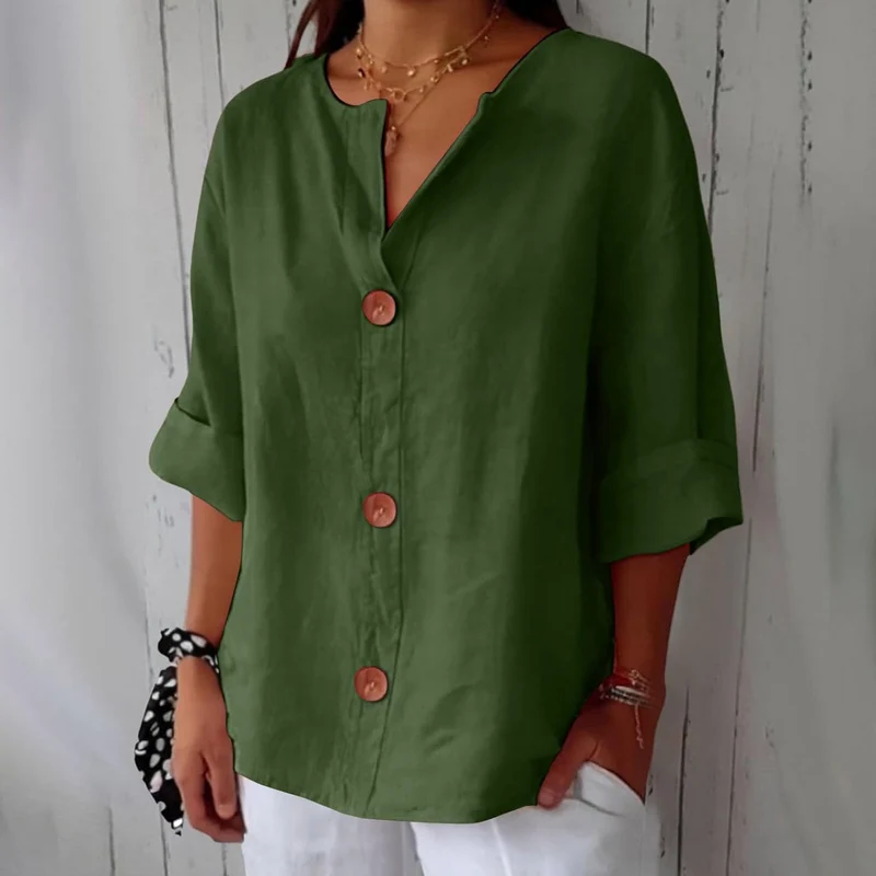 Liore | Minimalistische Bluse mit vertikaler Struktur