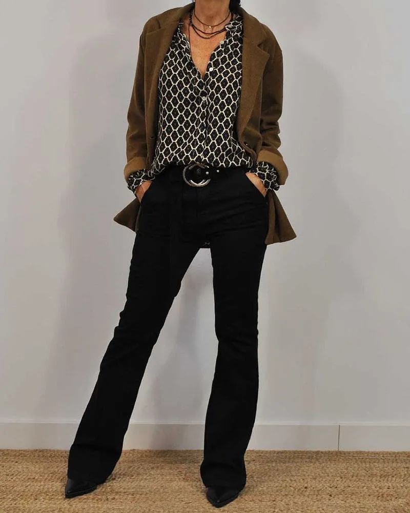 Edwina | Geometrische Bluse