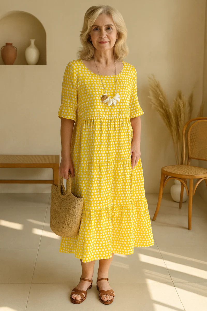 Zora | Figurfreundliches Sommerkleid mit femininer Silhouette