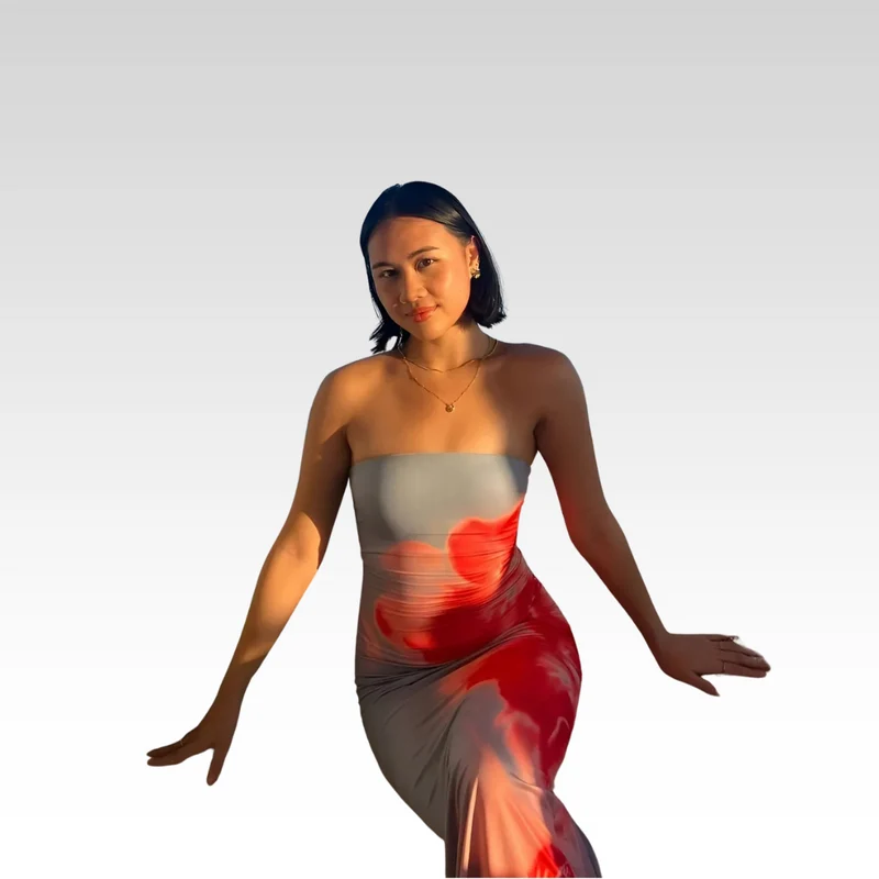 Saskia | Bandeau-Blumenkleid