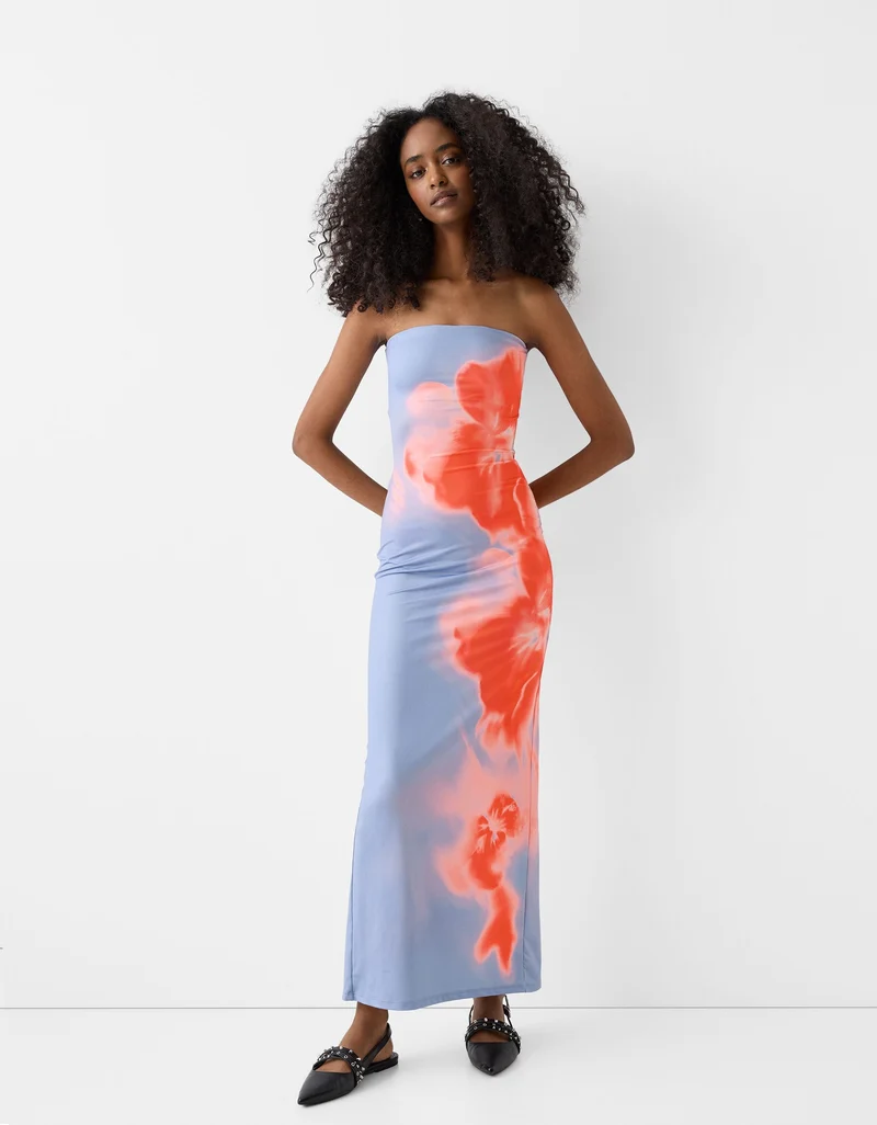 Saskia | Bandeau-Blumenkleid