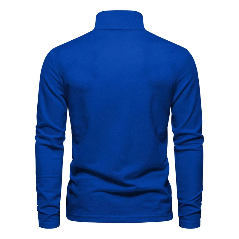 Bequemes Langarm-Poloshirt