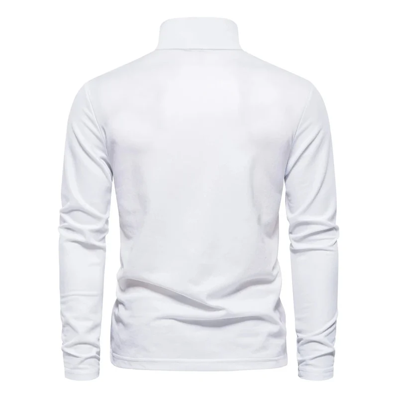 Bequemes Langarm-Poloshirt
