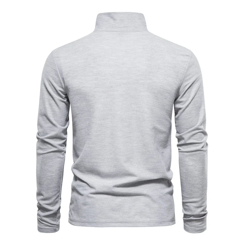 Bequemes Langarm-Poloshirt