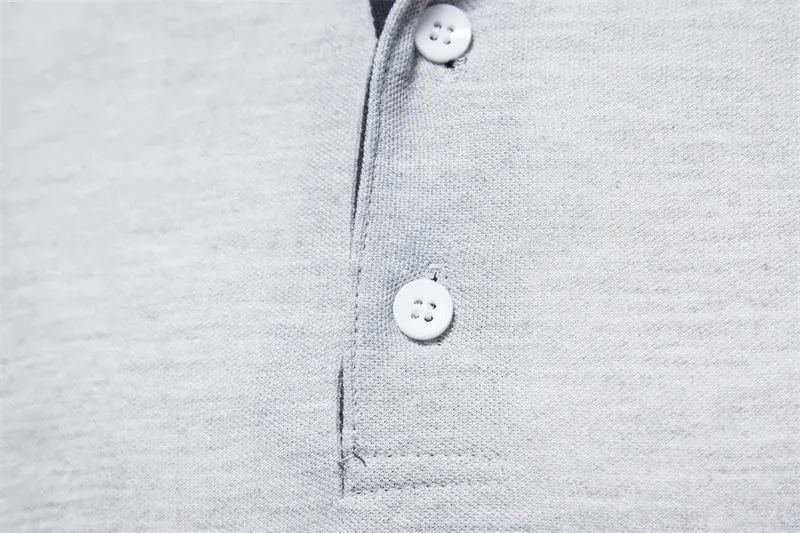 Bequemes Langarm-Poloshirt