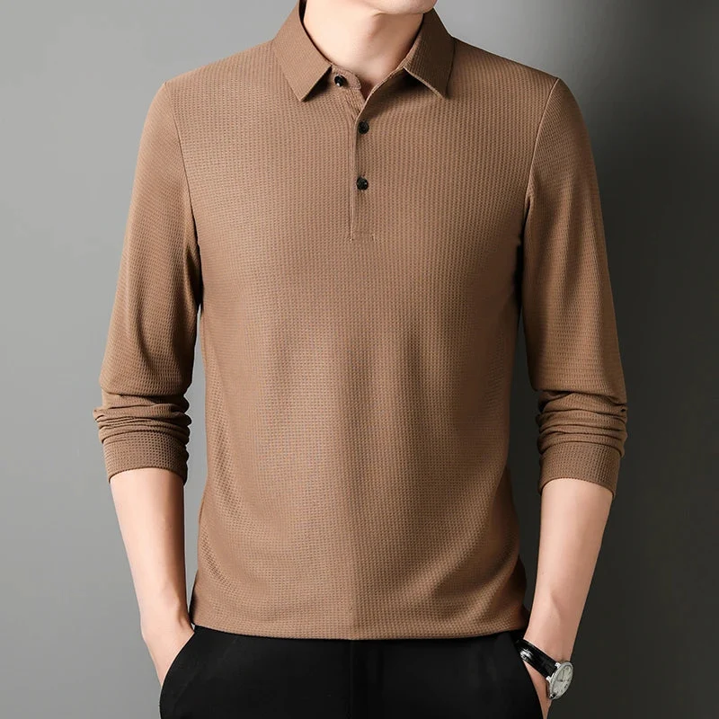 Stilvolles Langarm-Poloshirt