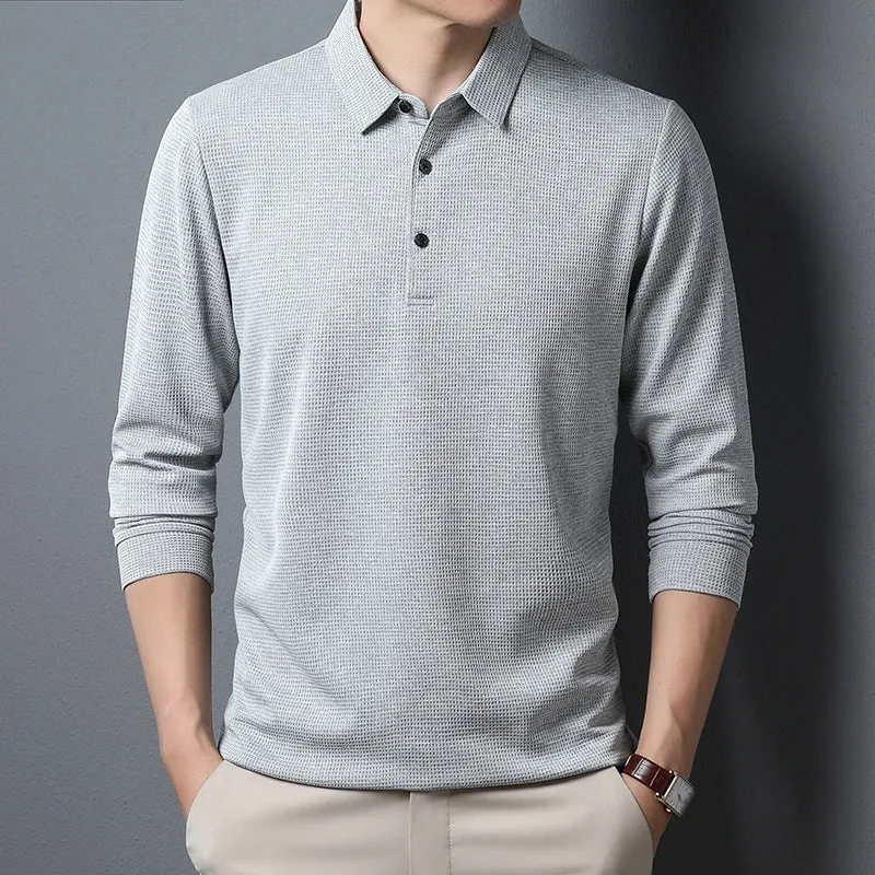 Stilvolles Langarm-Poloshirt