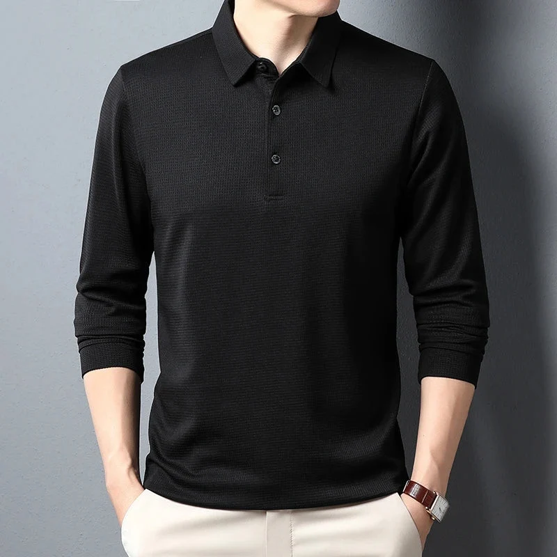 Stilvolles Langarm-Poloshirt