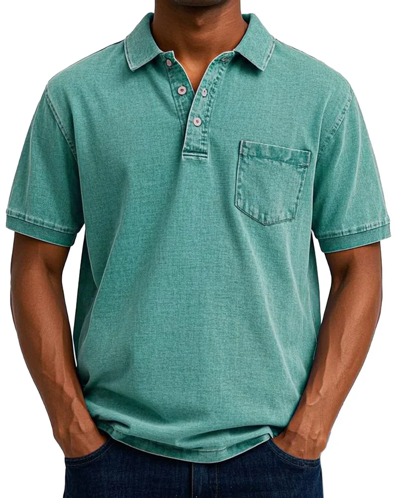 Retro Herren Polo-Shirt