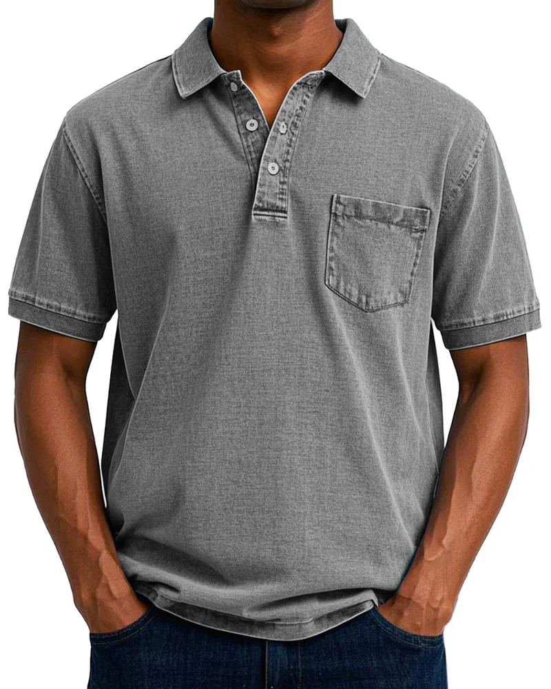 Retro Herren Polo-Shirt