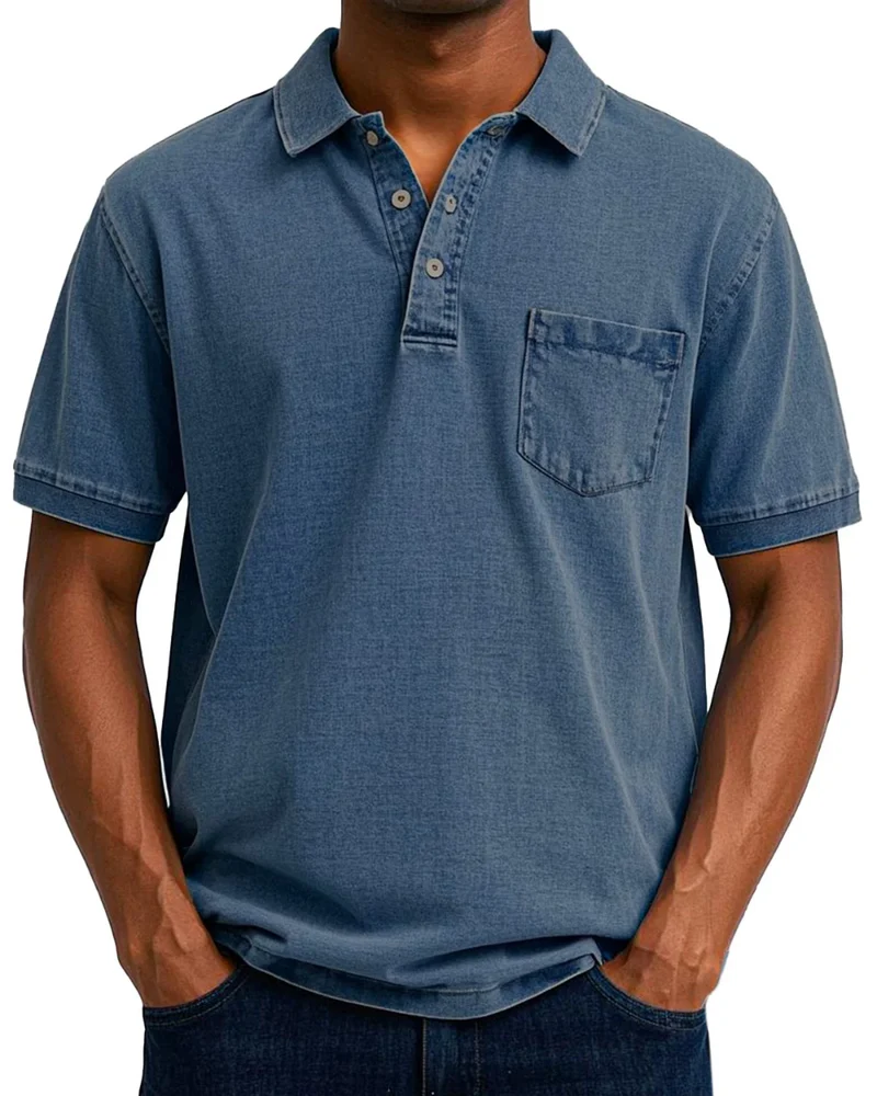 Retro Herren Polo-Shirt