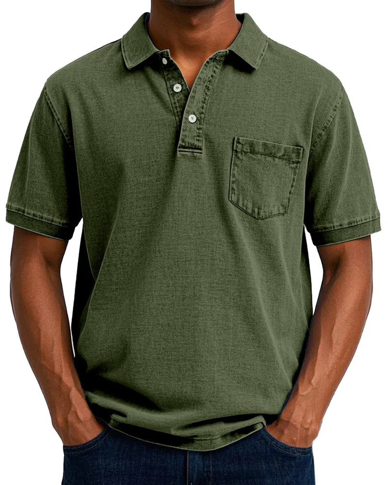 Retro Herren Polo-Shirt